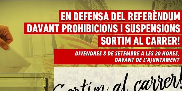 La CUP Rubí convoca l'independentisme aquesta tarda davant l'Ajuntament