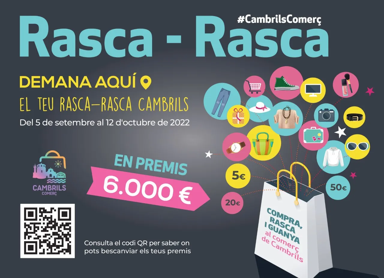 La campanya comercial ‘Rasca-Rasca’ de Cambrils acabarà el 12 d’octubre