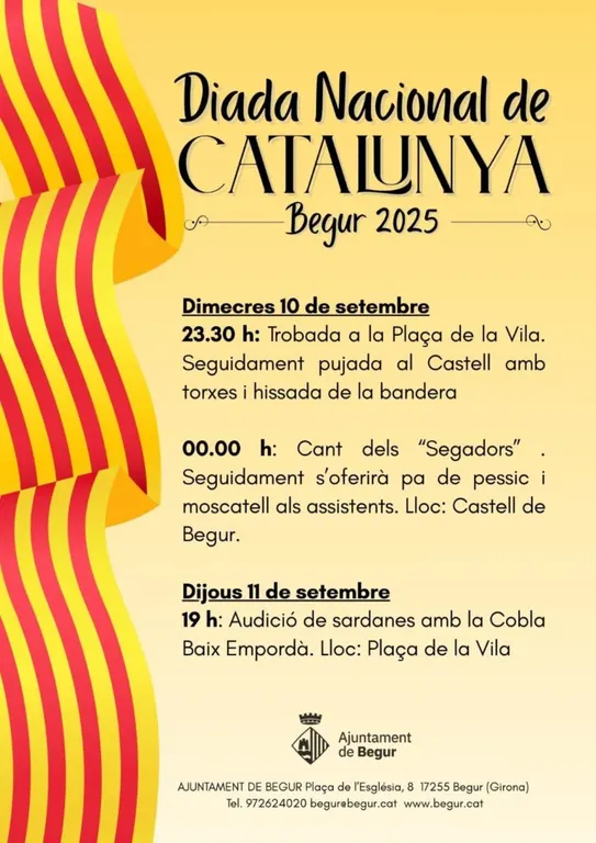 Begur celebra la Diada Nacional de Catalunya amb diverses activitats al Castell i la plaça de la Vila