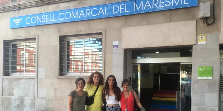 Dues joves pinedenques, Zaida Álvarez i Alícia Hernández, participen en un intercanvi juvenil a França