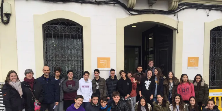 Els alumnes del Pere Ribot graven falques per conscienciar sobre el reciclatge