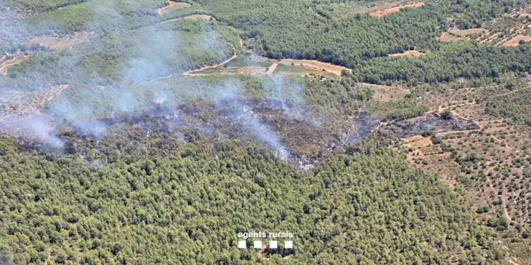 S'estabilitza l'incendi de Masllorenç