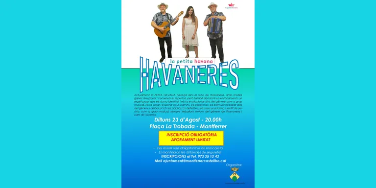 Havaneres a Montferrer amb el grup La petita Havana