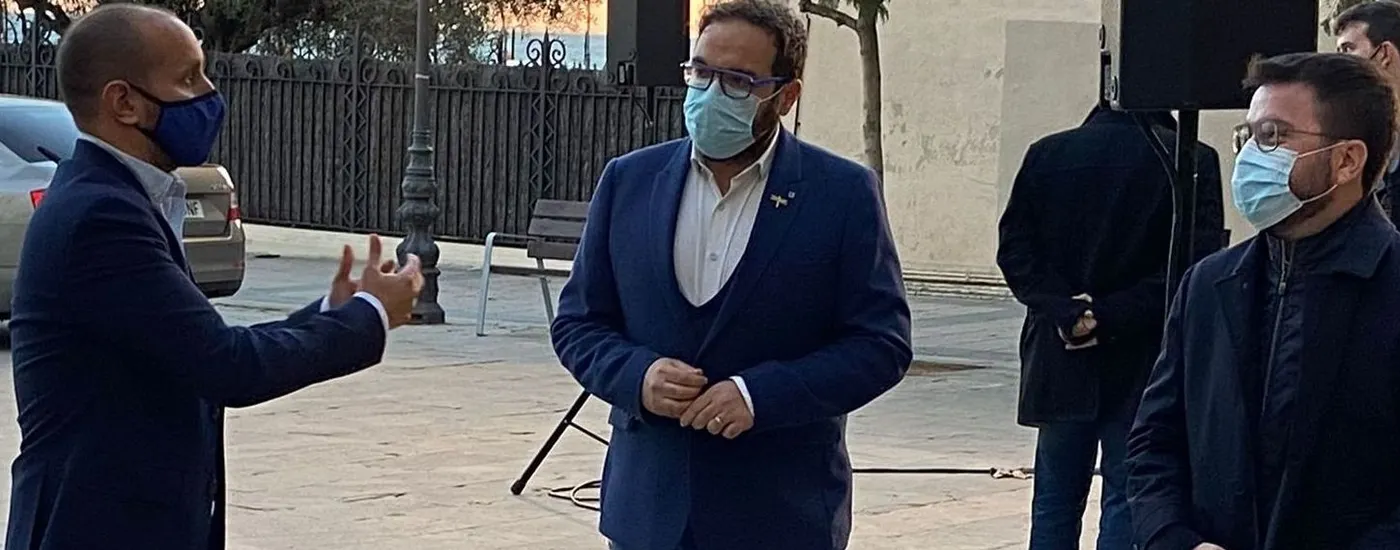 El vicepresident de la Generalitat, Pere Aragonès, va visitar diumenge Vilassar de Mar