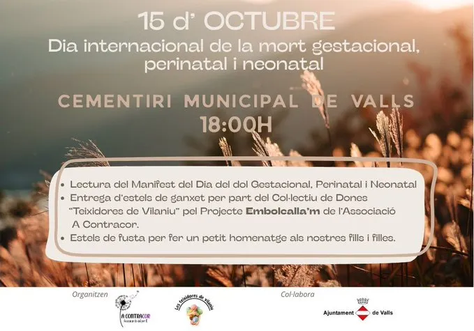 Valls se suma un any més al Dia Internacional de la Mort Gestacional, Perinatal i Neonatal