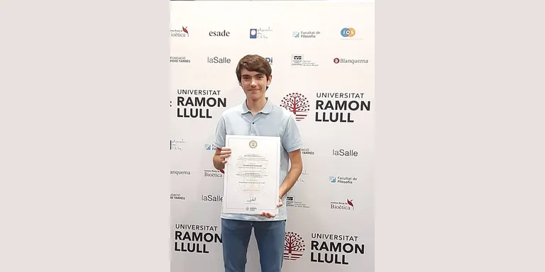 L'estudiant urgellenc Gerard Gascón, guardonat als Premis Ramon Llull de Treballs de Recerca de Batxillerat