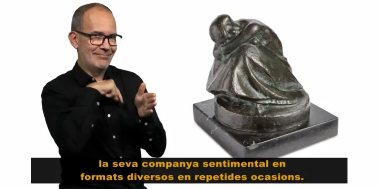 El Museu Thermalia apropa l'obra de Manolo Hugué als usuaris amb diversitat auditiva