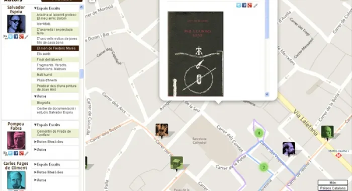 Un mapa virtual permet relacionar Espriu amb temples de culte