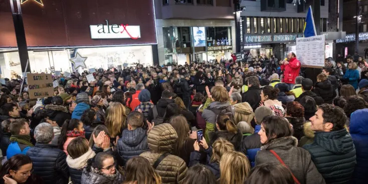 Un miler de persones es manifesten a Andorra pels drets laborals i socials