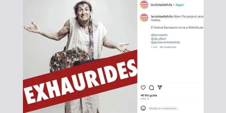 Albert Pla actua aquest dissabte a La Violeta d'Altafulla, amb les entrades exhaurides
