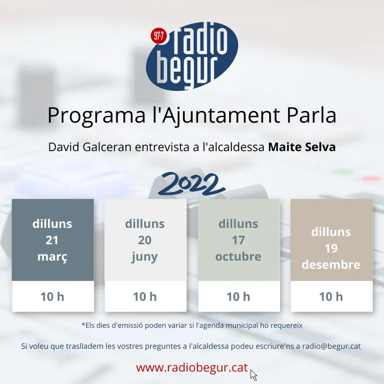 L'Ajuntament parla.