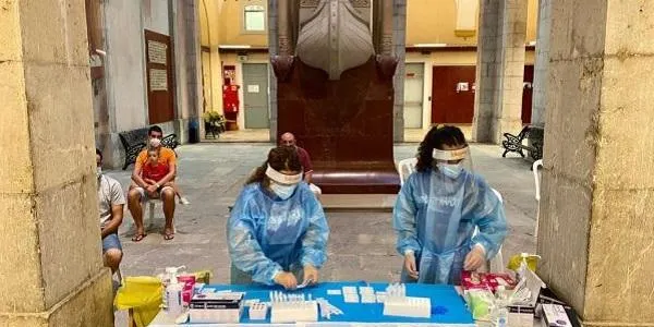 Els testos massius d'antígens no han detectat cap positiu per la Covid-19 abans de la diada de Santa Tecla