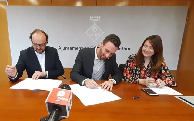 L'Ajuntament signa un nou conveni amb el Club Hoquei Caldes per la promoció de l'esport local
