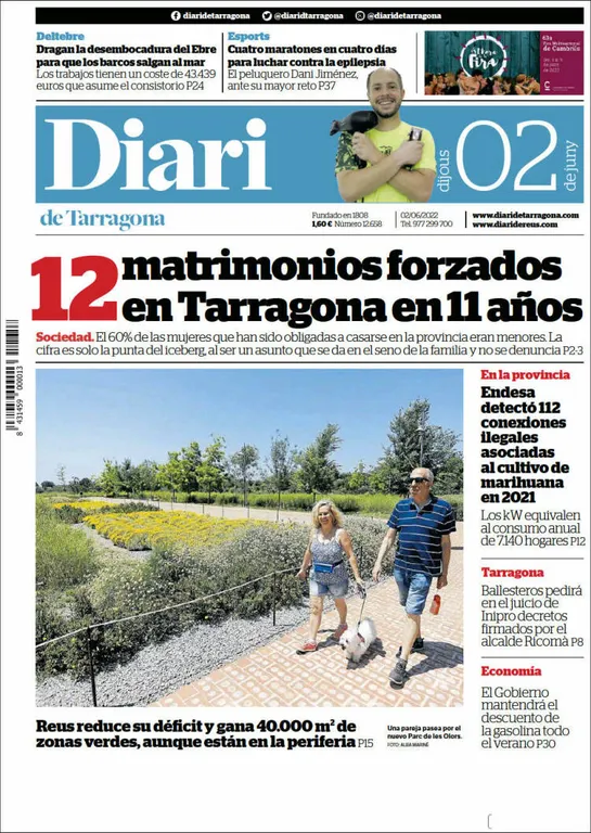 T'expliquem les portades dels diaris del territori d'aquest 2 de juny
