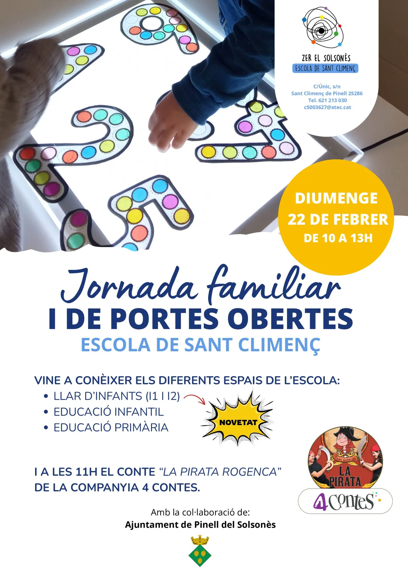 Aquest diumenge hi ha jornada de portes obertes a l'escola de Sant Climenç