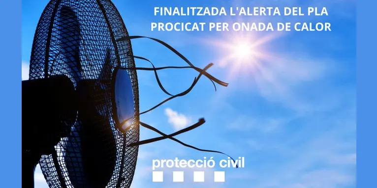 Protecció Civil tanca l'Alerta del Pla PROCICAT un cop finalitzada l'onada de calor