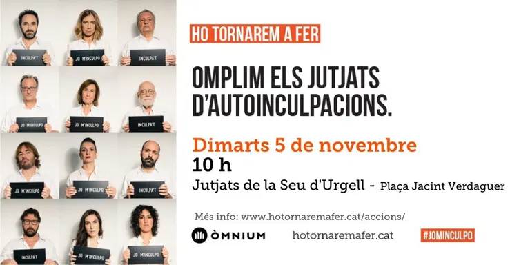 Òmnium porta a l'Alt Urgell la campanya d'autoinculpacions per l'1-O