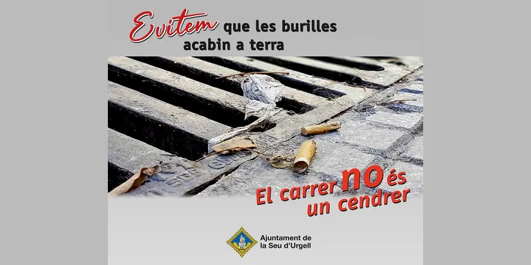 Comença una nova acció de la campanya ‘El carrer no és un cendrer’, adreçada a bars i restaurants de la Seu