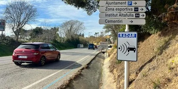 Els radars de velocitat d’Altafulla ja registren als infractors