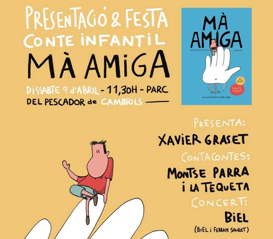 Dies de Llibres presentarà el 9 d’abril el conte ‘Ma amiga’ creat per recaptar fons per als malalts d’ELA
