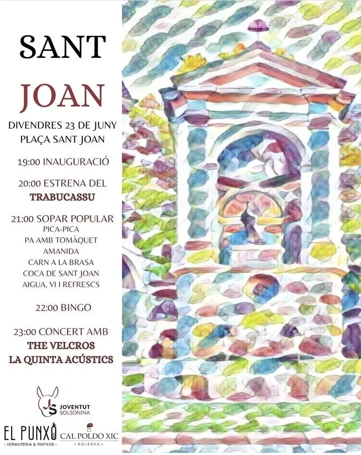 <strong>Joventut Solsonina organitza una revetlla de Sant Joan a la plaça de Sant Joan</strong>