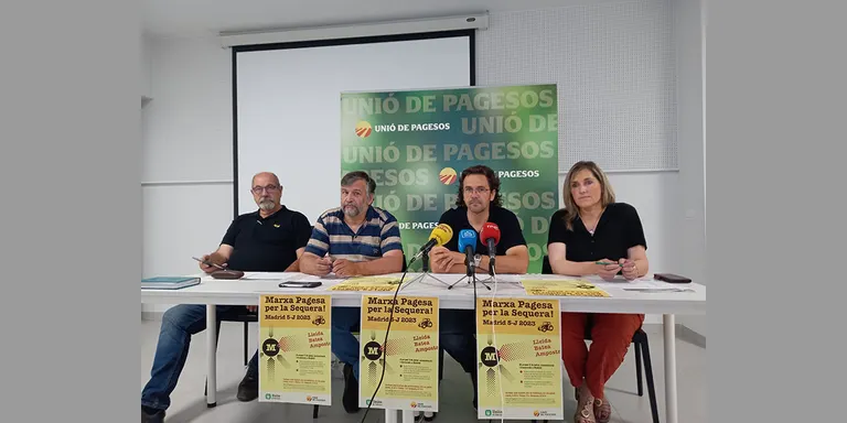 Unió de pagesos organitza una tractorada fins a Madrid pel pròxim 5 de juliol per exigir ajudes davant la sequera