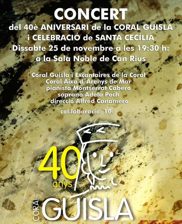 La Coral Guisla culmina els actes del seu 40 aniversari amb un concert especial