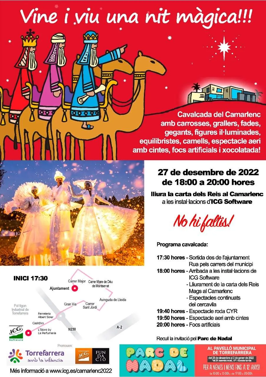 Cavalcada del Camarlenc i entrega de la carta dels Reis Mags a Torrefarrera