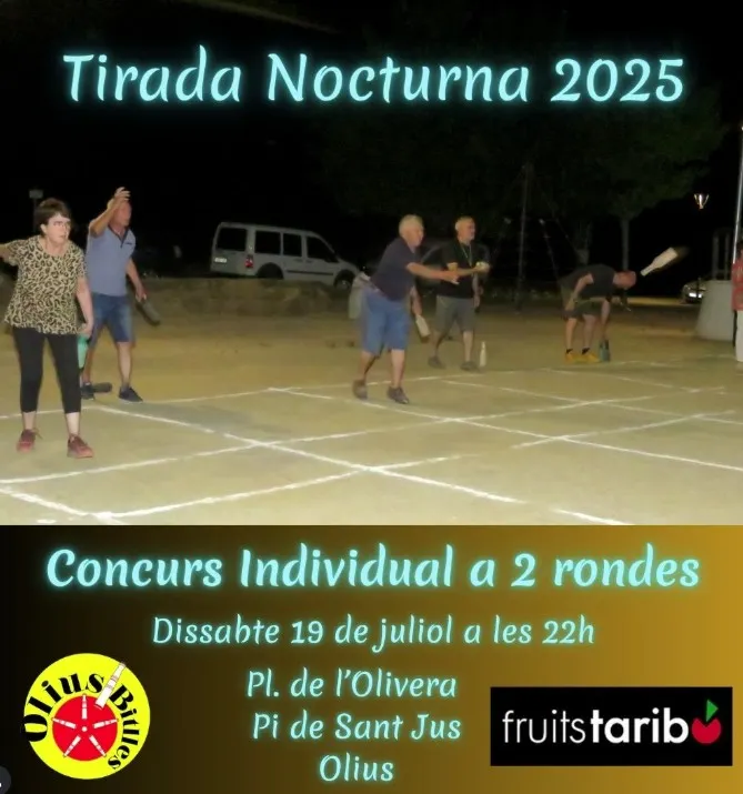 L'Olius Bitlles disputa aquest dissabte la tradicional Tirada Nocturna