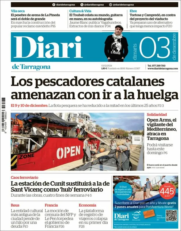 Cop d'ull als diaris d'aquest dimarts 3 de desembre