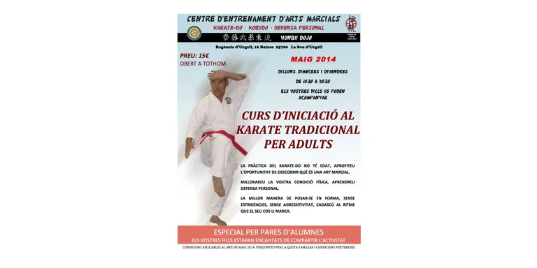 El Karate Kobudo Pirineus programa cursos d'iniciació per a infants i adults