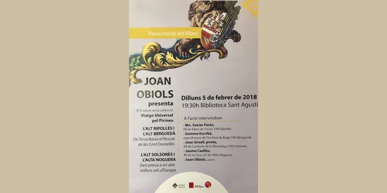 Joan Obiols publica el quart volum de 'Viatge universal pel Pirineu'