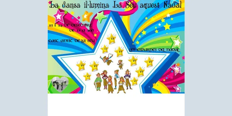 Animació als carrers de la Seu per Nadal