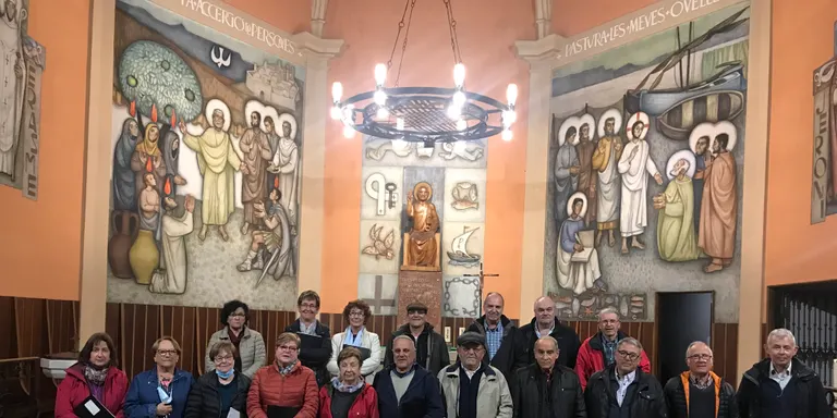 Entrevista a Rosa Maria Esteve i Antoni Peñafiel a l'assaig de les Caramelles