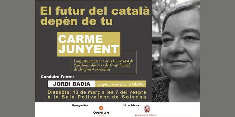 Òmnium Solsonès porta a Solsona Carme Junyent per parlar del futur del català