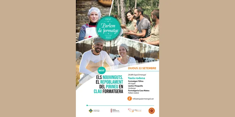 'Els nouvinguts. El repoblament del Pirineu en clau formatgera', taula rodona del cicle Parlem de formatge