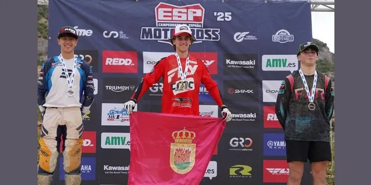 El catllarenc Bruno Miró es proclama subcampió d’Espanya de motocròs Sub18