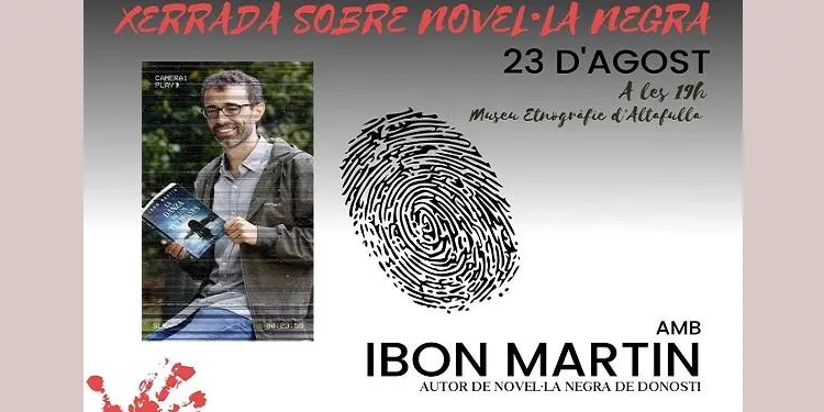 L’escriptor Ibon Martín ofereix una xerrada sobre novel·la negra aquest dimarts al Museu Etnogràfic
