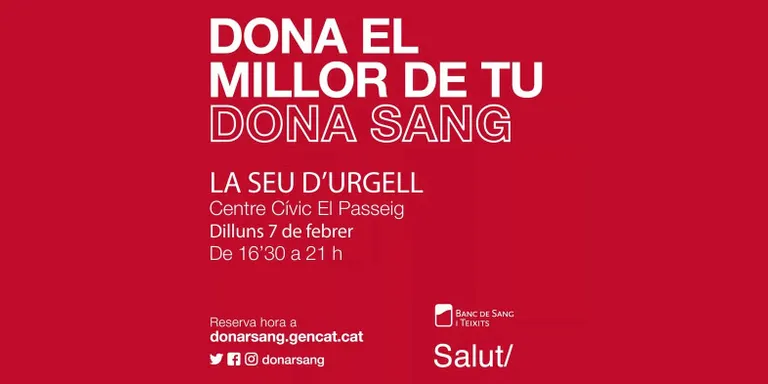 La Seu d'Urgell torna acollir una nova campanya de donació de sang