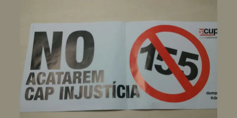 L’Ajuntament investiga el requisament d’un cartell electoral de la CUP