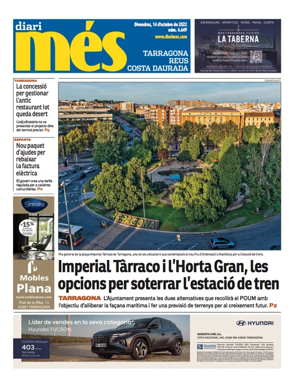 T'expliquem les portades dels diaris del territori d'aquest 14 d'octubre