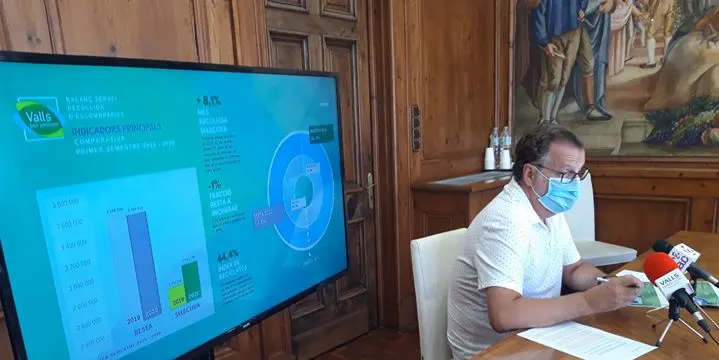 Valls millora els resultats de la recollida selectiva durant el primer semestre de 2020