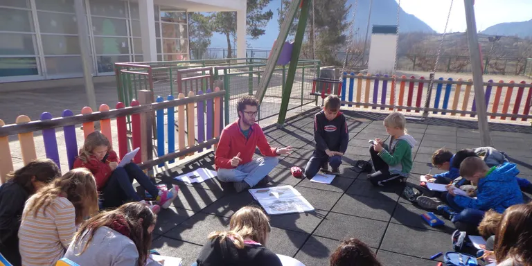 Xerrada sobre geologia a l’escola de Coll de Nargó