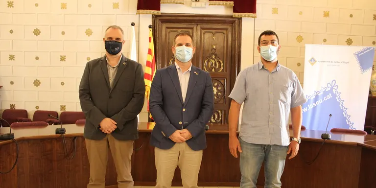El nou delegat del Govern a l'Alt Pirineu i Aran visita l'Ajuntament de la Seu d'Urgell