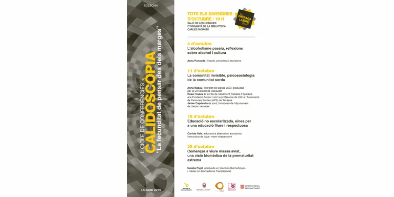 El cicle de conferències Calidoscòpia torna a posar el focus en col·lectius i temes silenciats