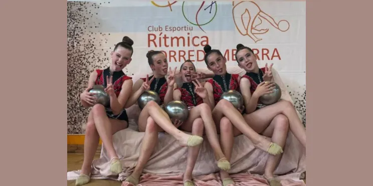 L'infantil nivell 4 de la rítmica de Torredembarra es proclama campió de Catalunya