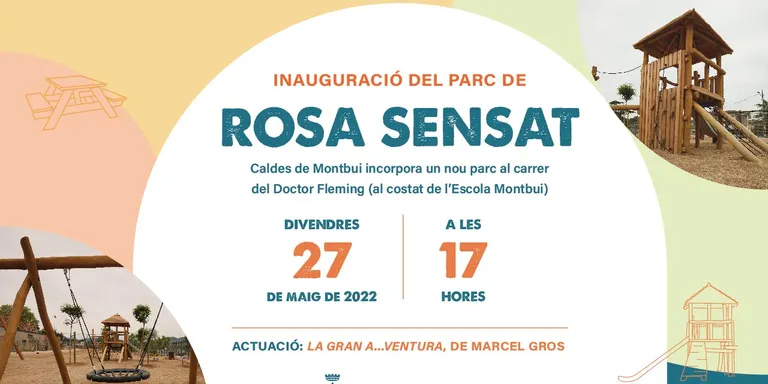 Caldes inaugurarà el nou parc de Rosa Sensat, al costat de l'escola Montbui, el 27 de maig