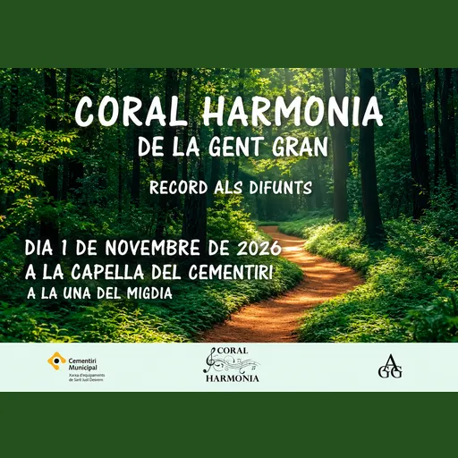 La Coral Harmonia recordarà els difunts amb una cantada al cementiri de Sant Just