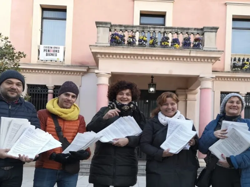 Una representació del Rivo Rubeo aquest dilluns presentant les 1.800 instàncies