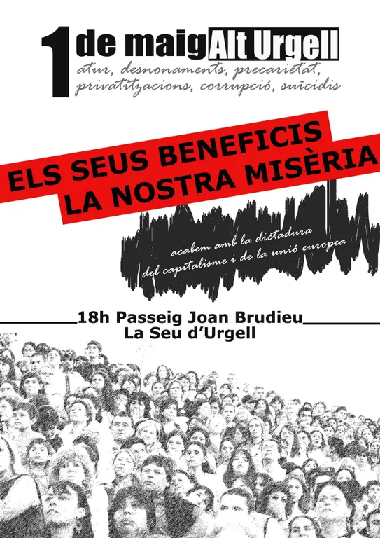 Convocatòria unitària per l'1 de Maig a la Seu